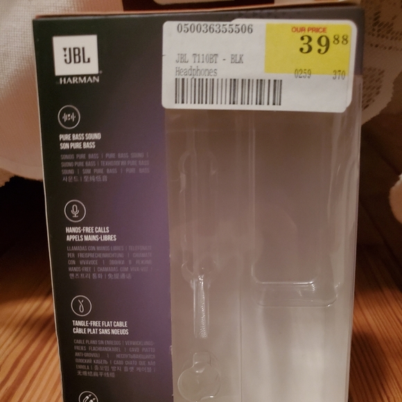 JBL Pure Bass Wireless Bluetooth Headphones - Picture 3 of 3